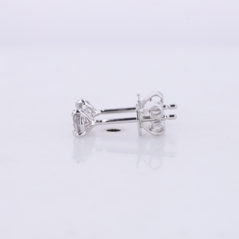 Platinum Gold 0.3CT TW HPHT Lab Grown Diamond Martini Set Stud Earring 