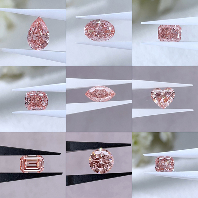 Magarbong Hugis Pink VVS VS Loose Lab Grown Diamond para sa Alahas