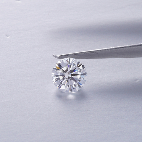 0.5ct Round Shape D na kulay VVS2 HPHT Lab Grown Diamond