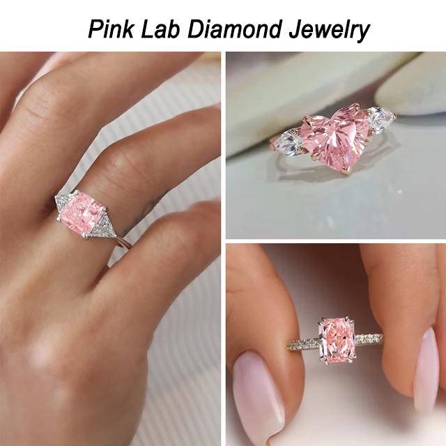 Magarbong Hugis Pink VVS VS Loose Lab Grown Diamond para sa Alahas